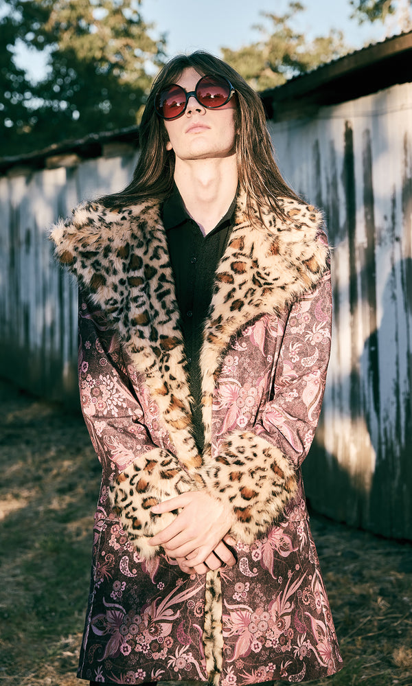 Feather Cheetah Coat