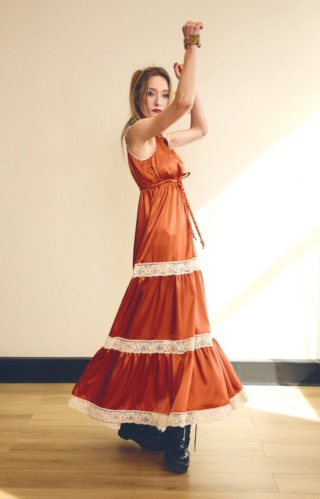 🧵 Amber Long Satin Dress - PhilineSF🧵 Amber Long Satin Dresswomens Dresses