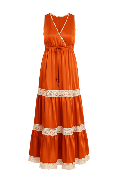 🧵 Amber Long Satin Dress - PhilineSF🧵 Amber Long Satin Dresswomens Dresses