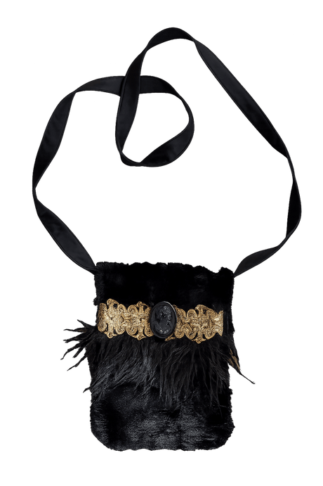 🖤 Cameo Fur trim party bag - PhilineSF🖤 Cameo Fur trim party baghandbag