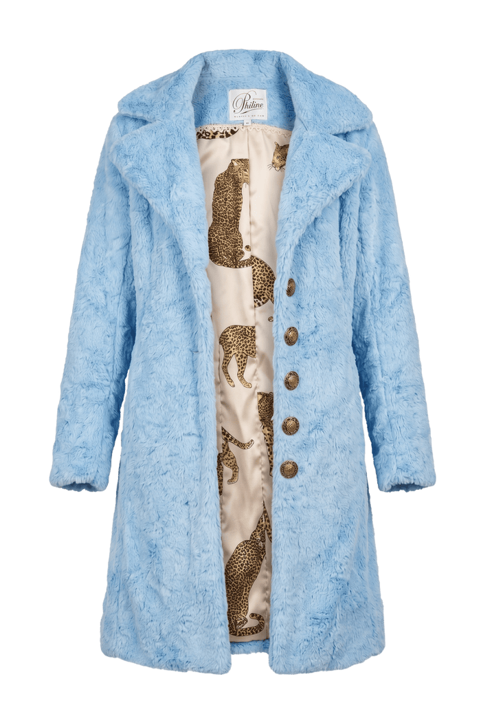 💎 Cosmic Blue Coat - PhilineSF💎 Cosmic Blue Coatwomens coats