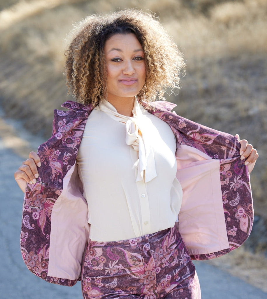 Feather Print Jacket - PhilineSFFeather Print Jacketwomen's blazer