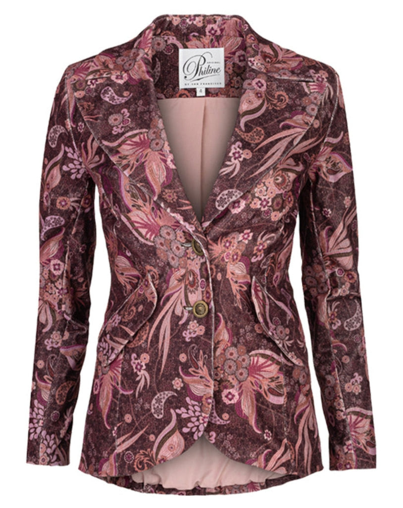 Feather Print Jacket - PhilineSFFeather Print Jacketwomen's blazer