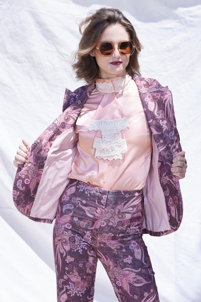 Feather Print Suit - PhilineSFFeather Print Suitwomens pantsuit