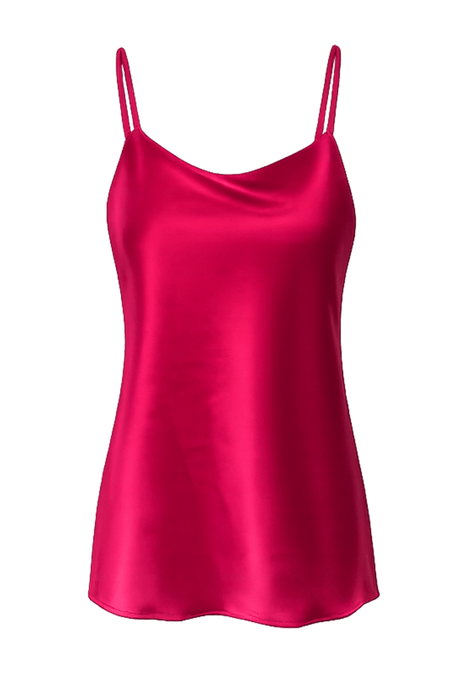 🔥 Fire Red Satin Cami - PhilineSF🔥 Fire Red Satin Camiwomens Tops
