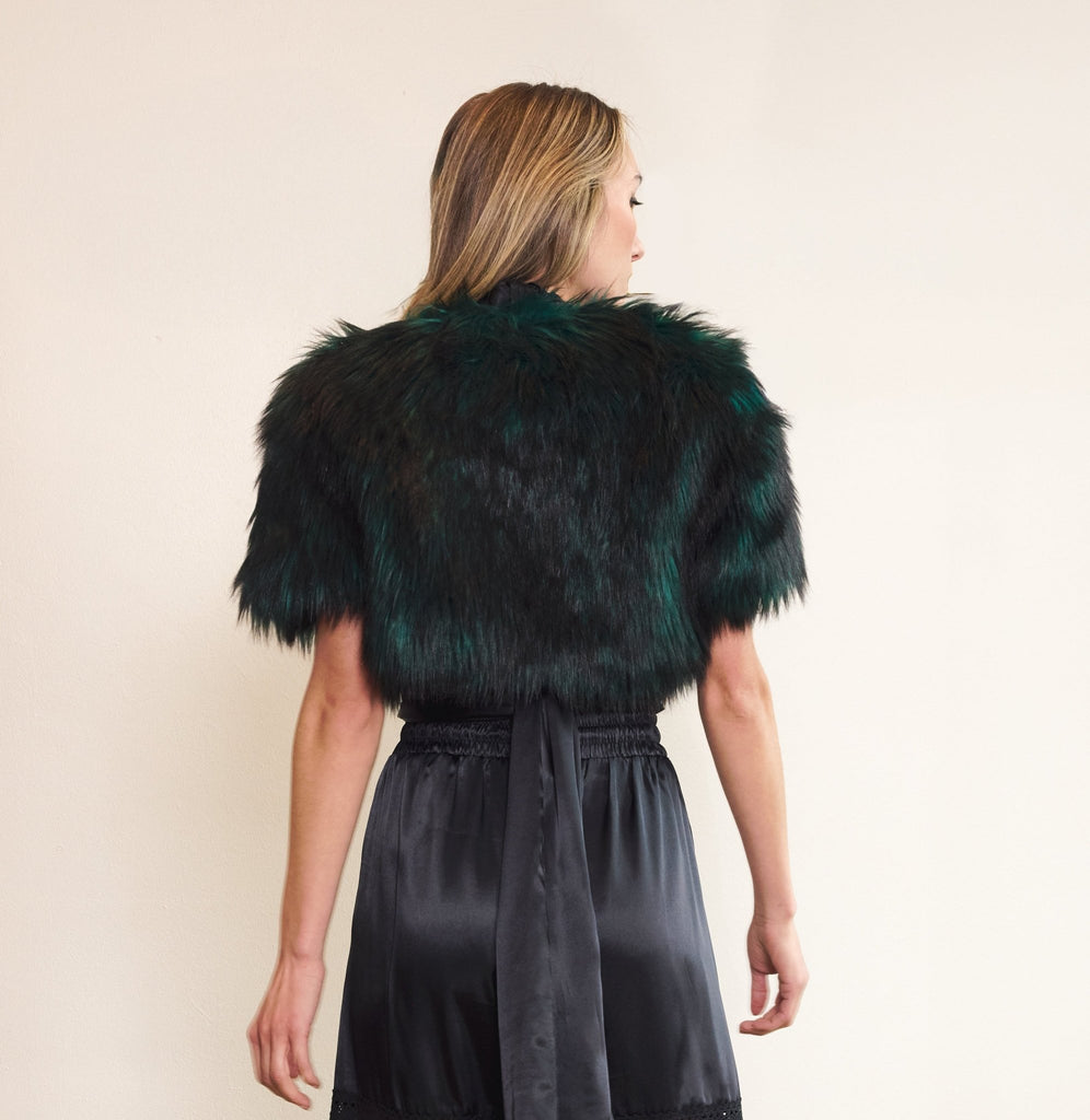 🌿 Forest Green Capelet - PhilineSF🌿 Forest Green Capeletwomens coats