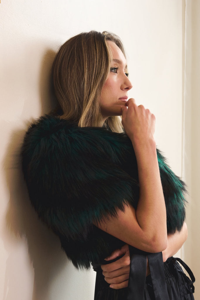 🌿 Forest Green Capelet - PhilineSF🌿 Forest Green Capeletwomens coats