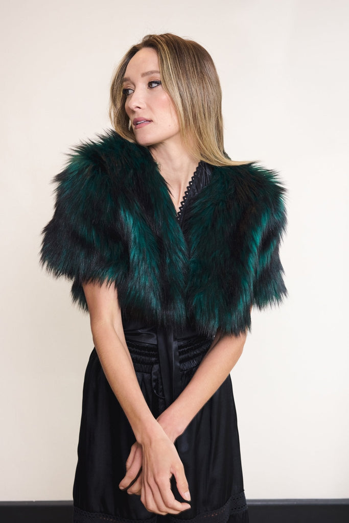 🌿 Forest Green Capelet - PhilineSF🌿 Forest Green Capeletwomens coats