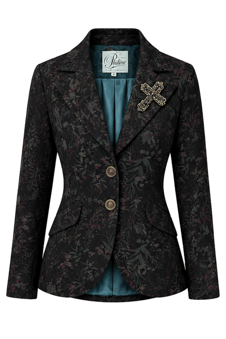 🌿 Forest Print Jacket - PhilineSF🌿 Forest Print Jacketwomens Blazer