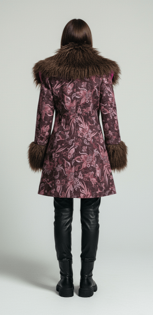 🌸 Kashmir Feather Coat - PhilineSF🌸 Kashmir Feather Coatwomens coats