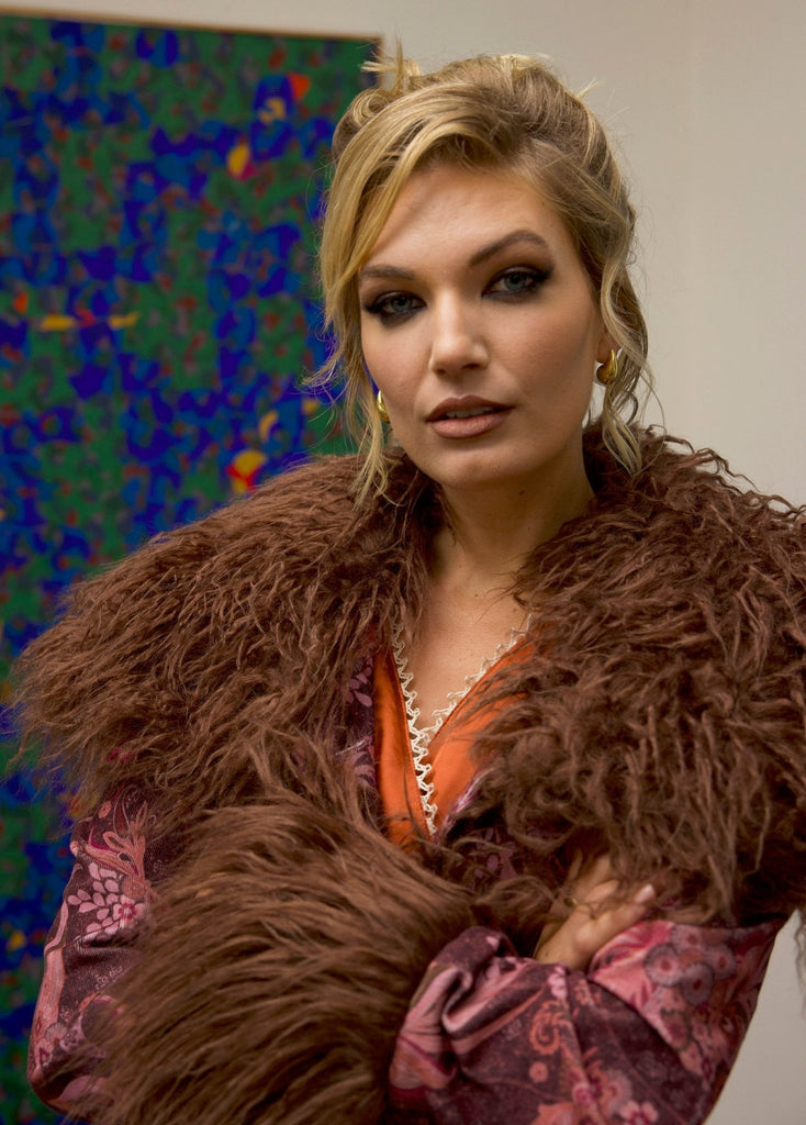 🌸 Kashmir Feather Coat - PhilineSF🌸 Kashmir Feather Coatwomens coats