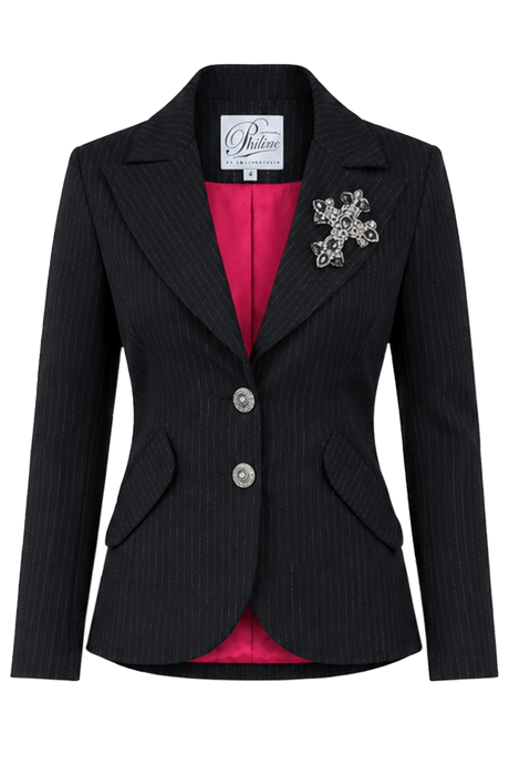 ♱ Pinstripe Jacket - PhilineSF♱ Pinstripe Jacketwomens pantsuit