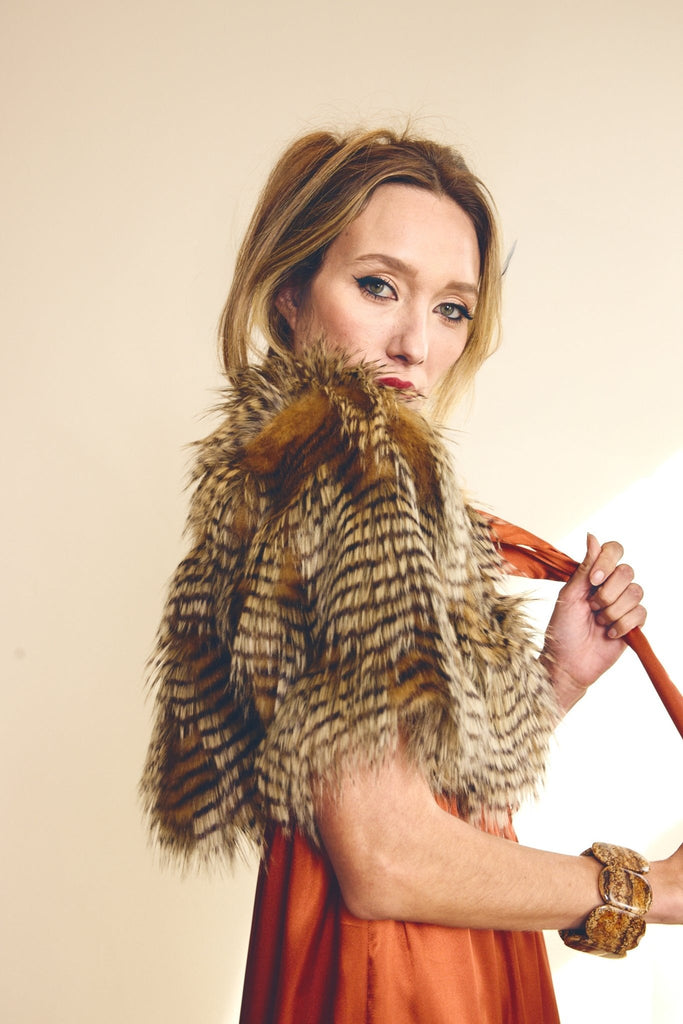 🦔 Porcupine Feather Capelet - PhilineSF🦔 Porcupine Feather Capeletwomens coats