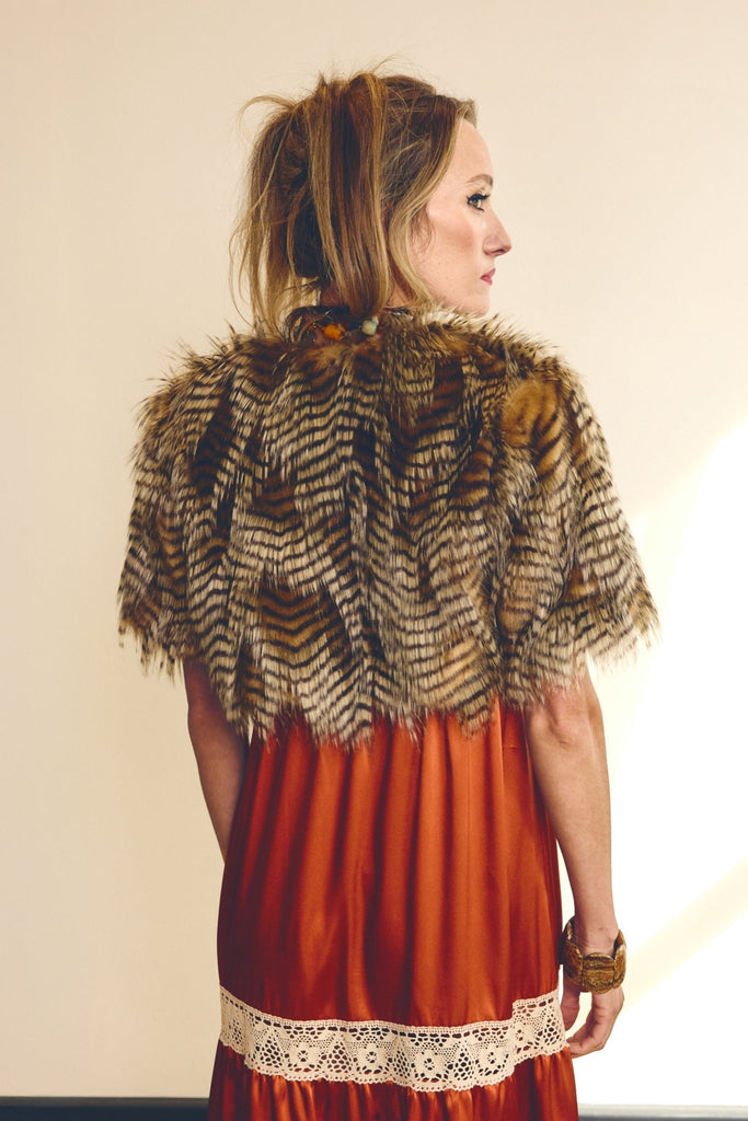 🦔 Porcupine Feather Capelet - PhilineSF🦔 Porcupine Feather Capeletwomens coats