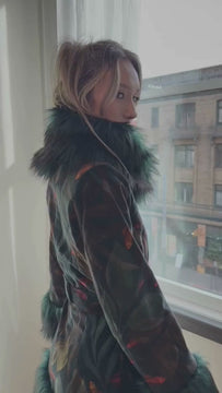 Goldfish Velvet Coat | Boho Glam Statement Coat | Sustainable Outerwear SF