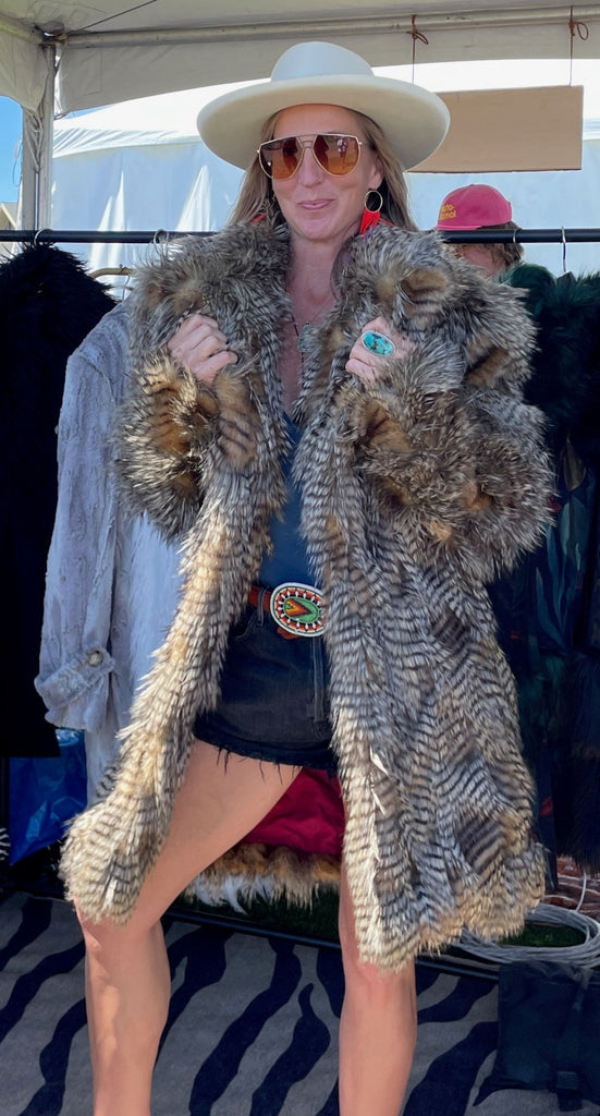 🦚 The Porcupine Feather Coat - PhilineSF🦚 The Porcupine Feather Coatwomens coats